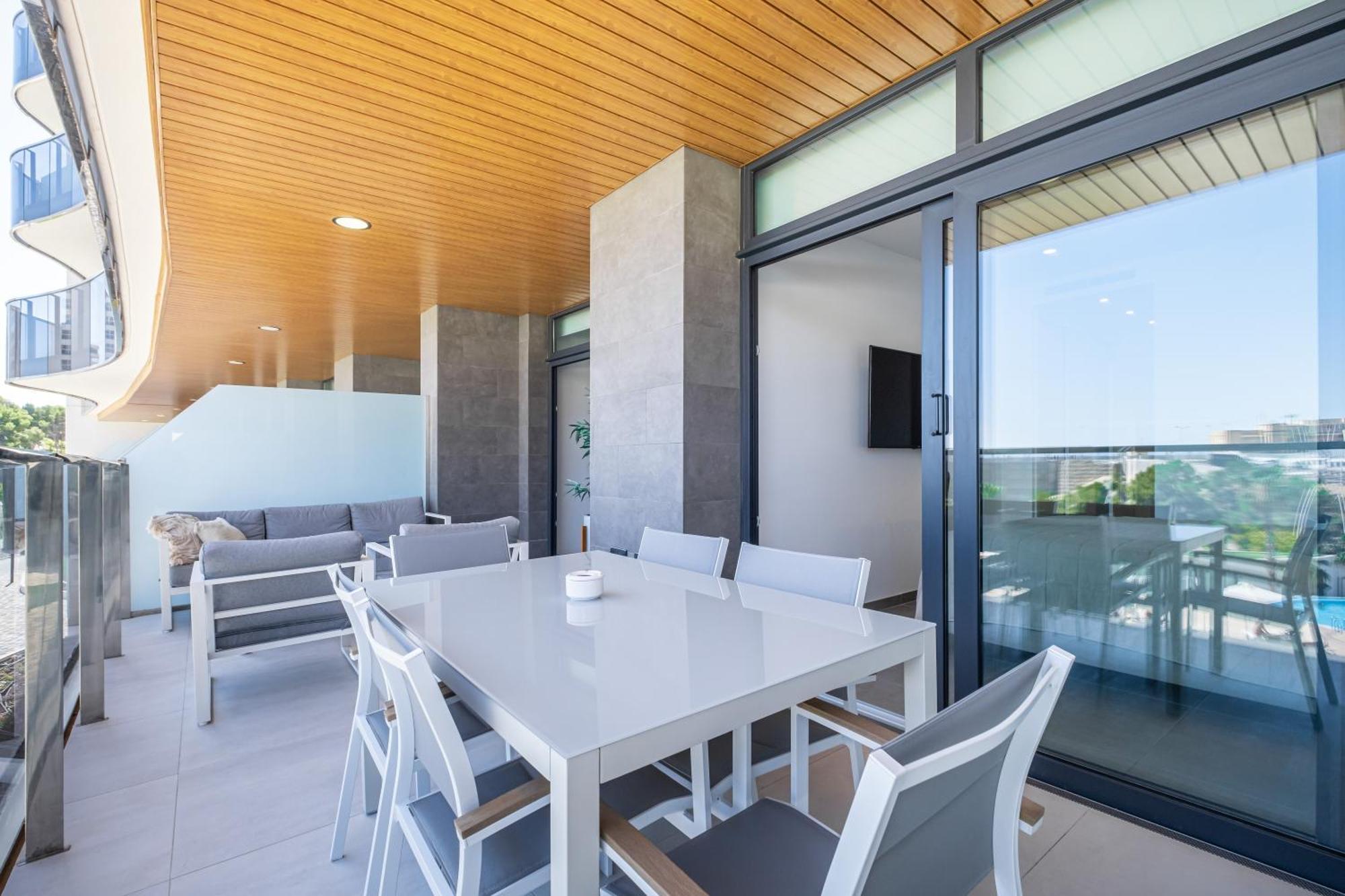 Sunset Waves Siesta Apartment Benidorm Bagian luar foto